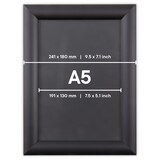 thumbnail of Kliklijst Europel Economy A5 25mm zwart