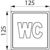 thumbnail of Delabie Wand Symbol WC Edst. 1.4301 satiniert (ex-0011420000)