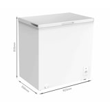 thumbnail of aro Congelador CF1990E, 82,3 x 55,6 x 83,5 cm, 199 L, descongelación manual, con cesta, blanco