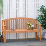 thumbnail of Outsunny Panchina da Giardino 3 Posti in Legno di Abete 140x50x85cm