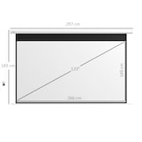 thumbnail of Beamer Projectiescherm wand Electr 266x149 cm 120 inch