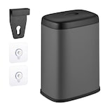 thumbnail of Relaxdays Mülleimer Wandmontage, 5 Liter, Einhängen oder Kleben, Inneneimer, Küchenabfalleimer, Badmülleimer, grau