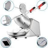 thumbnail of Tritaghiaccio Elettrico a Doppia Lama 380 W Macchina per Cono di Neve 2200 Giri/min