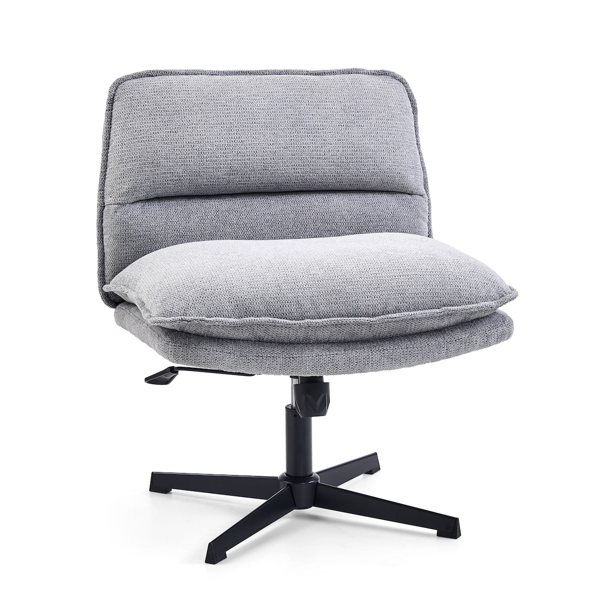 Cadeira giratória Schneidersitz / Cadeira lounge Criss Cross 20 Tecido cinza escuro hjh LIVING
