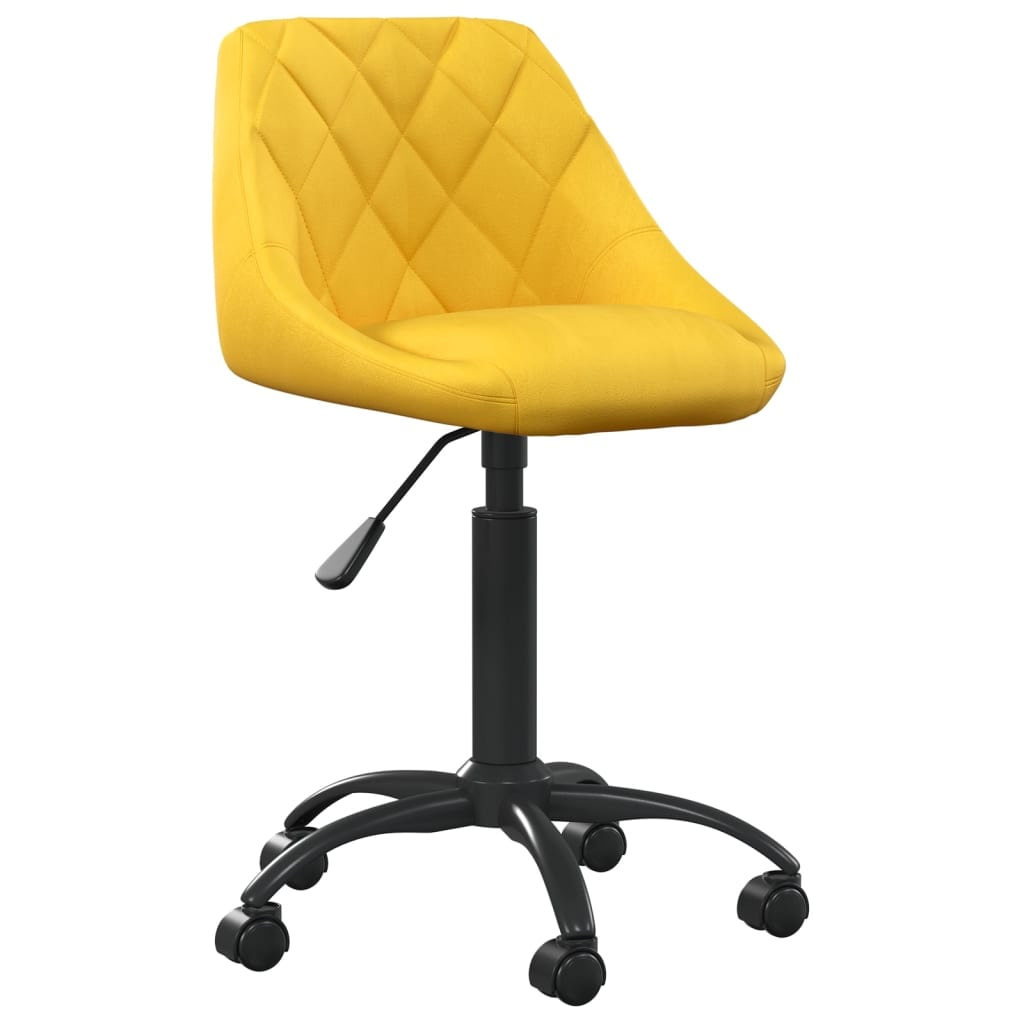 Chaise de salle à manger Jaune moutarde Velours Modèle Brillante