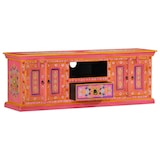 thumbnail of Helloshop26 - Meuble TV multimédia étagère télévision buffet téléviseur salle à manger salon chambre rose 110 x 30 x 40 cm bois 02_0028289