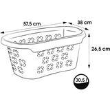 thumbnail of Keeeper - Wäschekorb 57,5x38x26,5 cm Nordic Grey