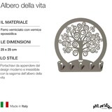 thumbnail of Baum des Lebens - Schlüsselhalter Schlamm, 5 Haken, Stahl - Made in Italy