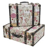 thumbnail of Holzkoffer im Vintage-Design, Barock, HMF VKO105, 2er Set