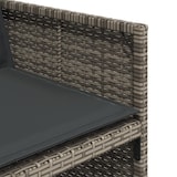 thumbnail of vidaXL 13-tlg. Garten-Essgruppe mit Kissen Grau Poly Rattan