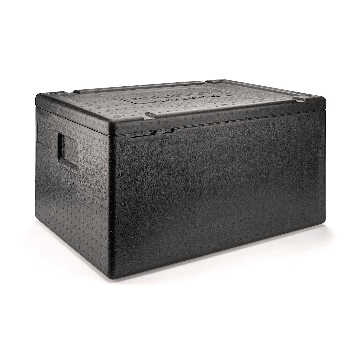 Polibox Contenitore isotermico Crystal 625x425x310 mm Maxi 310 PPE nero