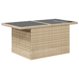 thumbnail of vidaXL 8-teiliges Garten-Sofa-Set mit Kissen in Beige aus Poly Rattan