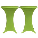 thumbnail of Tischhussen für Stehtische 2er Set AMAU Stretchhusse Ø60 cm grün | Hussen elastisch Stehtischhusse Stehtisch-Abdeckung