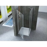 thumbnail of Box Doccia 8mm Anta Battente Totale e Lato Fisso - Venus - 100x80 - Ingresso Lato Corto