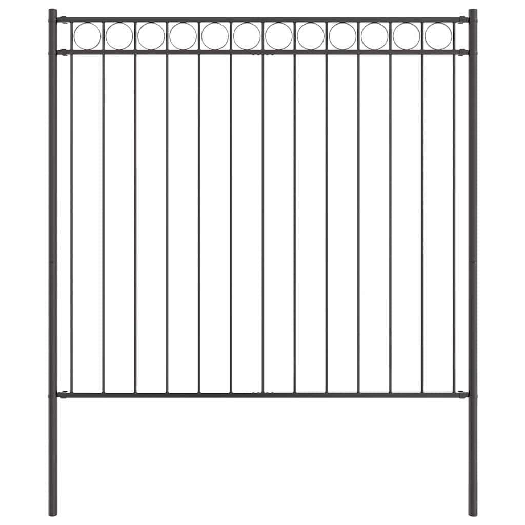 vidaXL Zaunelement Grau 170 x 170 cm Stahl