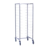 thumbnail of Tournus-dienbladenafruimwagen / cafetaria-afruimwagen met 12 inschuifposities (in de lengte geplaatst) voor dienbladen van 480 - 560 mm breed.