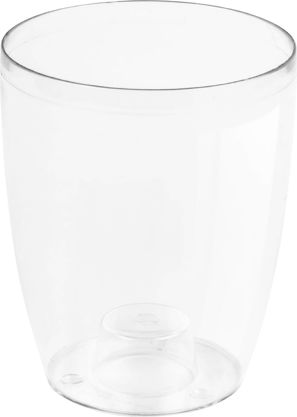 Prosperplast - Orchideenpflanztopf aus Kunststoff Coubi Orchid in transparent Weiß 13,2 x 13,2 x 16 cm