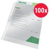 thumbnail of Leitz Premium Prospekthüllen  DIN A4 Glasklar Transparent 80 Mikron PVC (Polyvinylchlorid) Öffnung oben 4 Löcher 100 Stück