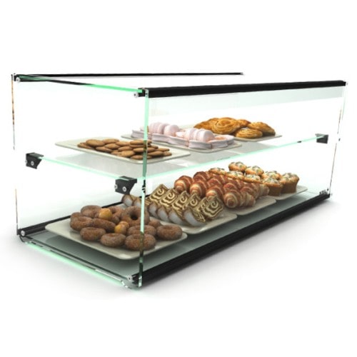 Vetrina neutra espositore brioches bar cm 50x35x21 RS2304