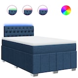 thumbnail of vidaXL Boxspringbett mit Matratze Blau 120x190 cm Stoff