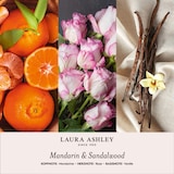 thumbnail of Duftblumen Laura Ashley Mandarin & Sandalwood, HxBxT: 9x11x16 cm, Keramik, Glas, Paulownia-Holz, Raumduftblume