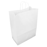 thumbnail of MONOUSO - Bolsa Papel Kraft Blanca con Asas 90g/m² 32+16x43cm (250 Uds)