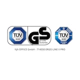 thumbnail of Silla de oficina / silla giratoria ERGO LINE II PRO tejido azul hjh OFFICE