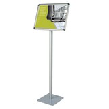 thumbnail of FRANKEN Infodisplay Standard A3 quer, 120 cm Gesamthöhe, freistehend, tragbar, Aluminiumrahmen, BS0902