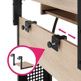 thumbnail of tectake Scrivania Fife 80x65,5x130,5cm - Industriale legno chiaro, rovere Sonoma - 404727