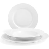 thumbnail of H&H Servizio Piatti, 18 Pezzi Malibù, New Bone China, Avorio