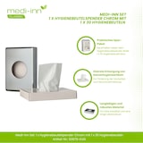 thumbnail of Medi-Inn Set 1 x Hygienebeutelspender chrom mit 1 x 30 Hygienebeuteln (1 Set)