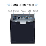 thumbnail of Mini Imprimante Thermique Rapide 80mm Tickets Loterie Sports Caissier EU Plug YONIS