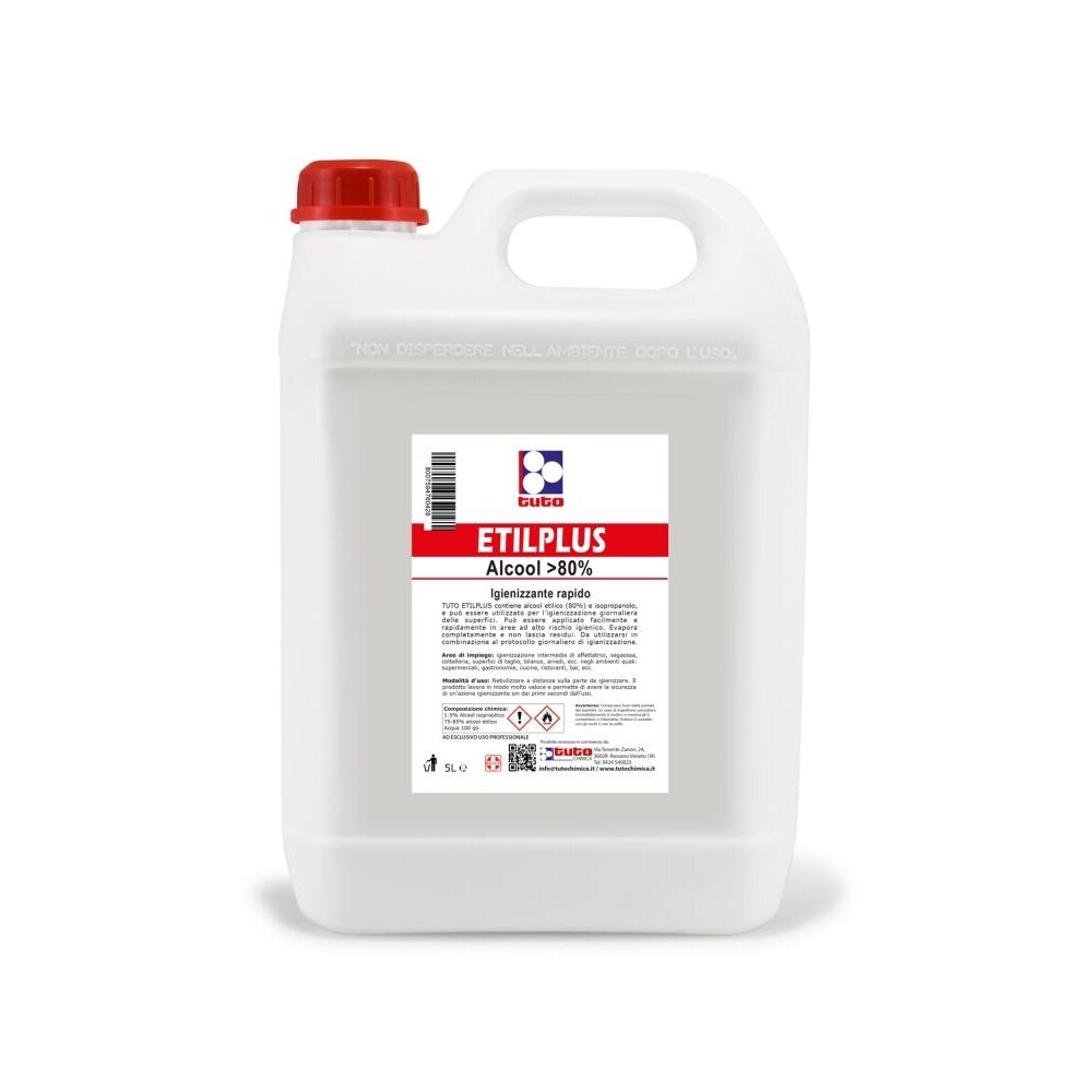 Etilplus Igienizzante Alcolico Spray 5 LT - Prodotto Professionale