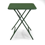thumbnail of Tavolo metallo rovigo pieghevole verde cm60x60h72