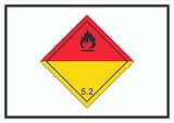 thumbnail of Schild Organische Peroxide Symbol explosiv A4 (210x297mm)
