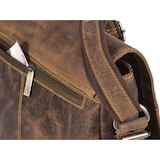 thumbnail of Greenburry Umhängetasche Leder braun Vintage Messenger Schultertasche Herren 36x31cm