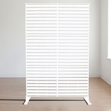 thumbnail of Pannello Decorativo in Metallo, separe divisorio da Esterno o Interno, Pannello frangivista, separé paravento in Acciaio, Design moderno -Bianco/Linee