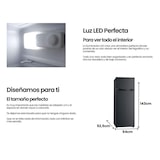 thumbnail of INFINITON Frigorifico Dos Puertas FG-249D14XEA, 204 l, 143 cm, LED Interior, Ciclico, E, Negro