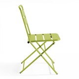 thumbnail of Ensemble table de terrasse pliante et 2 chaises acier vert - Oviala