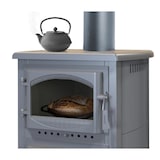 thumbnail of Kaminofen mit Backfach und Herdplatte Cucina grau - 9,7kW