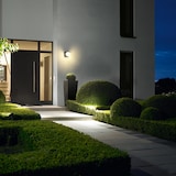 thumbnail of Lumisky Lámpara de pared con sensor solar BOLLY 1000LM Acero Negro