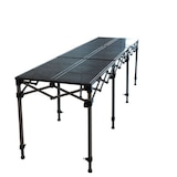 thumbnail of Bar comptoir pliant en acier et sa jupe noire 286x70 cm Furnitrade