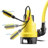 thumbnail of TROTEC Schmutzwasser-Tauchpumpe TWP 4036 E Hochleistungspumpe 7.500 l/ h 400 Watt Pumpe Gartenpumpe