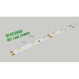 thumbnail of Fita LED 5 metros 12V IP20, Luz Quente 3000K, 300 LEDs, SMD2835, Base Adesiva 3M de Alta Qualidade, Corte 5 Centímetros