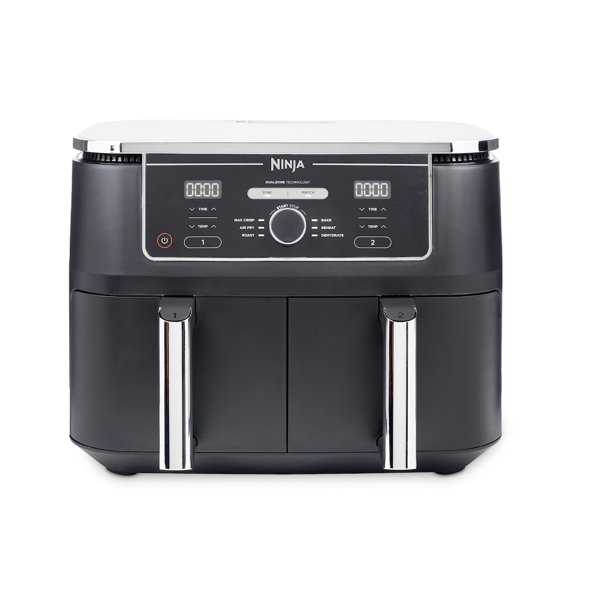 Ninja AF400EU Foodi Dual Heißluftfritteuse Airfryer 2470 W Leistung|9,5 Liter