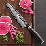 thumbnail of Wakoli EBO Damast Fleischmesser Kiritsuke 20cm Klinge schwarzer Eichenholzgriff