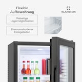 thumbnail of Brooklyn Minibar 23 Liter Klasse E schwarz Glas 0dB Schwarz