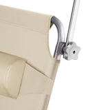 thumbnail of tectake Espreguiçadeira Chloé ajustável em 4 posições, com suporte e bolso  Bege