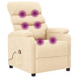 thumbnail of vidaXL Massagesessel Creme Stoff