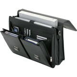 thumbnail of Alassio Aktentasche VENETO aus schwarzem Leder mit abnehmbarem Schultertrageriemen und abschließbaren Schlössern 47117